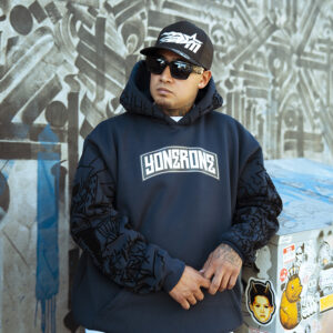 Flock Hoodie Sonrie Ahora Llora Despues Azul