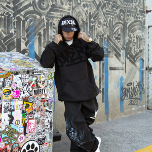 Hoodie Chinilla Yonerone Negro