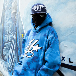 Sudadera Tie Dye Chinilla Azul