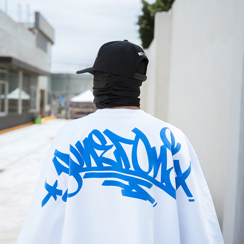 Playera YO Oversize Azul - Image 2